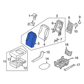 Kia OE - Center Seat Back Cushion