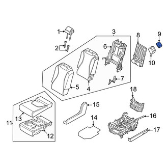 Kia OE - Center Seat Belt Guide Cap