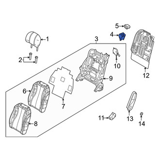 Kia OE - Center Right Seat Belt Guide