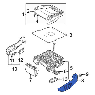 Kia OE - Center Left Outer Seat Trim Panel