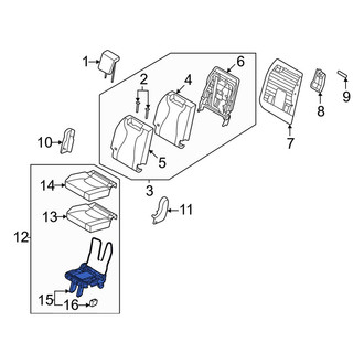 Kia OE - Rear Right Seat Frame