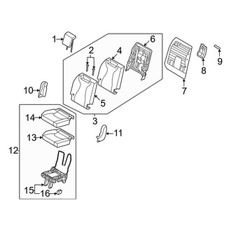 Kia OE - Rear Right Seat Cushion Foam