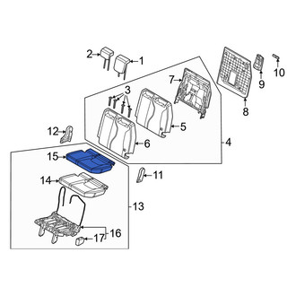 Kia OE - Rear Left Seat Cover