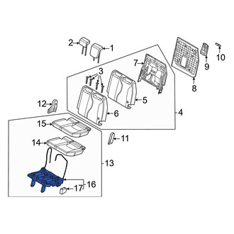 Kia OE - Rear Left Seat Frame