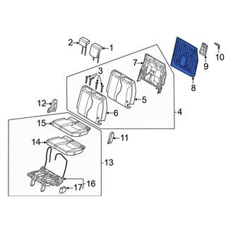 Kia OE - Rear Left Seat Back Panel
