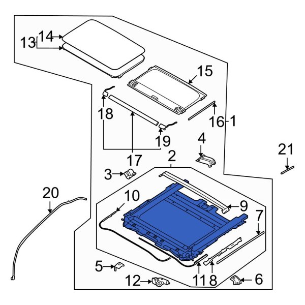 Sunroof Frame