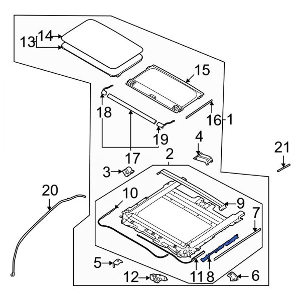 Sunroof Guide Rail