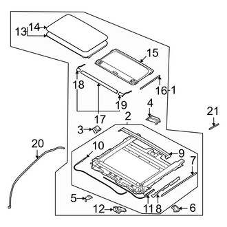Kia OE - Front Sunroof Assembly