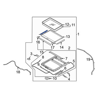 Kia OE - Rear Sunroof Assembly