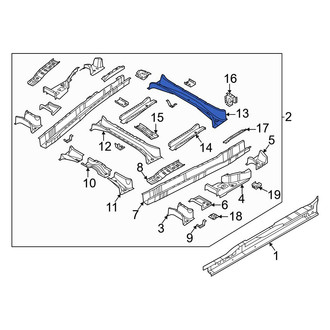 Kia OE - Front Forward Floor Pan Crossmember