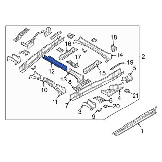 Kia OE - Front Center Floor Pan Crossmember