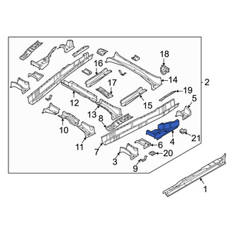 Kia OE - Center Right Outer Floor Pan Reinforcement