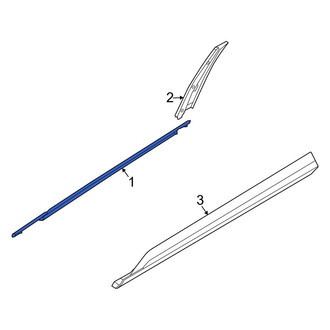 Kia OE - Front Right Door Belt Molding
