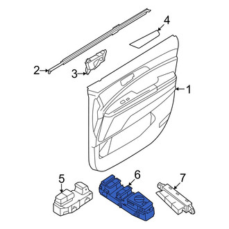 Kia OE - Front Left Door Window Lock-Out Switch