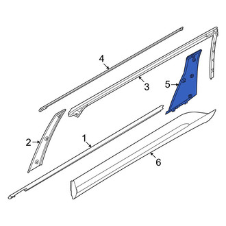 Kia OE - Rear Right Forward Door Applique