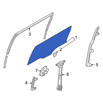 Kia OE - Left Sliding Door Glass