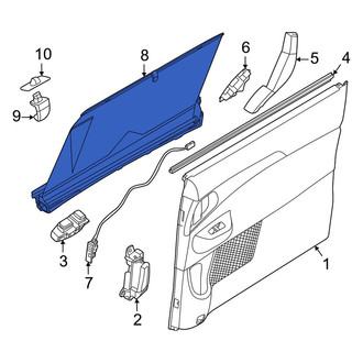 Kia OE - Left Door Glass Sunshade