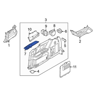 Kia OE - Rear Left Interior Quarter Panel Cup Holder