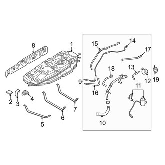 Kia OE - Fuel System Components (Fuel Tank & Filler), (EX / LX / SX / SX Prestige)
