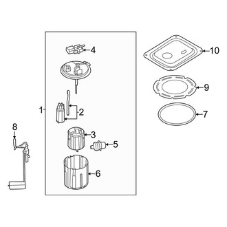 Kia OE - Fuel System Components (Fuel Pump & Components), (EX / LX / LXS / SX)
