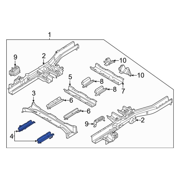 Floor Pan Crossmember Brace