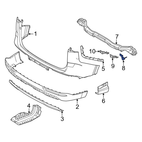 Bumper Impact Bar Bracket