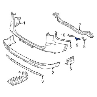 Kia OE - Rear Left Outer Bumper Impact Bar Bracket