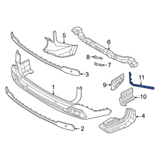 Kia OE - Left Upper Bumper Corner Cover Bracket