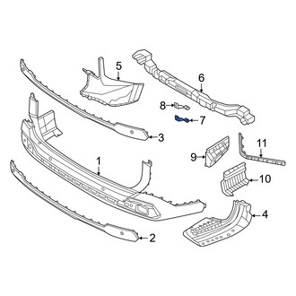 Kia OE - Left Upper Bumper Impact Bar Bracket