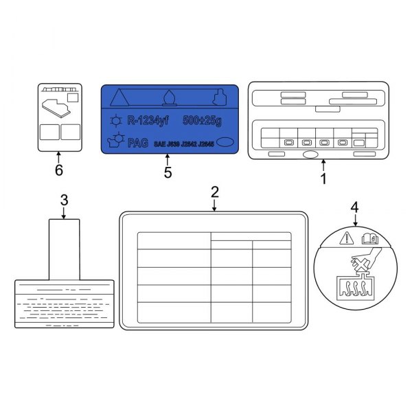 A/C System Information Label