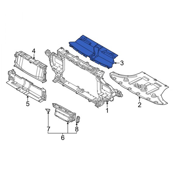 Radiator Support Access Cover