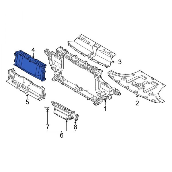 Radiator Support Air Deflector