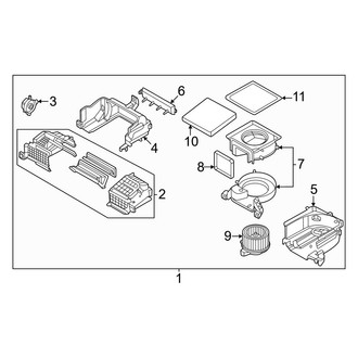 Kia OE - HVAC Blower Case Assembly