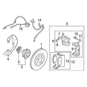 Kia OE - Front Suspension - Brake Components (GT-Line / Light / Wind RWD)