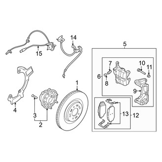 Kia OE - Front Suspension - Brake Components (First Edition / GT-Line / Wind AWD)