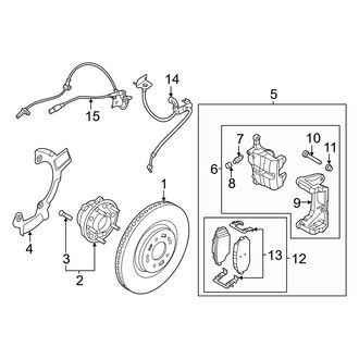 Kia OE - Front Suspension - Brake Components (GT)