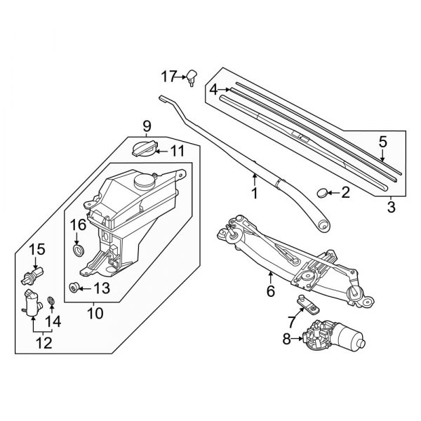 Windshield - Wiper & Washer Components