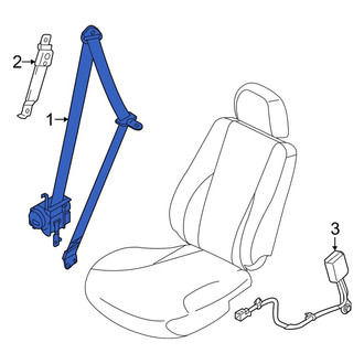 Kia OE - Rear Center Seat Belt Lap and Shoulder Belt