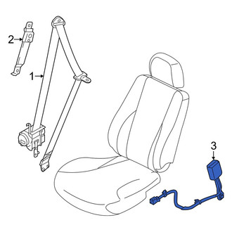 Kia OE - Front Right Seat Belt Receptacle