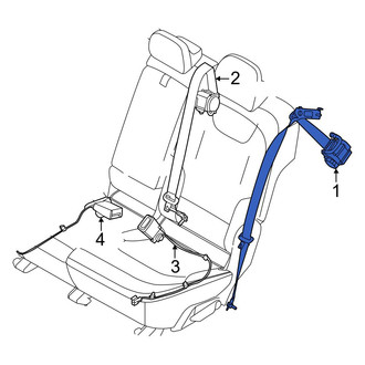 Kia OE - Front Right Seat Belt Lap and Shoulder Belt