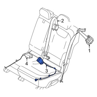 Kia OE - Front Right Seat Belt Receptacle