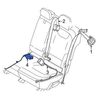 Kia OE - Rear Center Seat Belt Receptacle