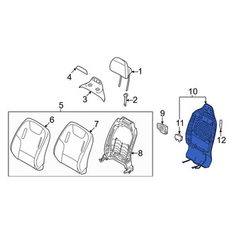 Kia OE - Front Right Lower Seat Back Panel