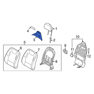 Kia OE - Front Left Lower Seat Back Panel