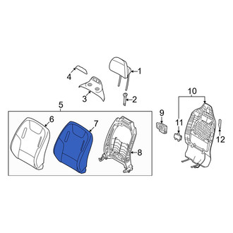 Kia OE - Front Right Seat Back Cushion