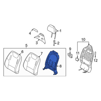 Kia OE - Front Right Seat Back Frame
