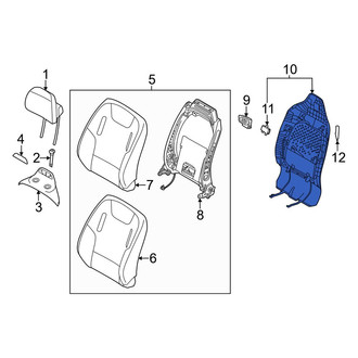 Kia OE - Front Left Lower Seat Back Panel
