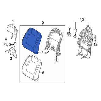 Kia OE - Front Left Seat Back Cushion