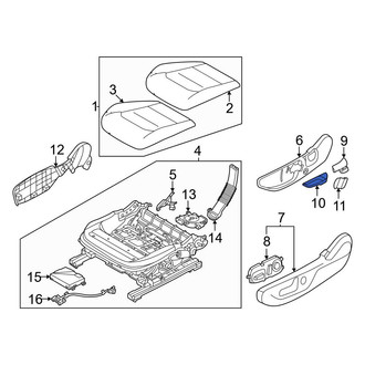 Kia OE - Front Right Seat Track Adjust Handle