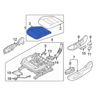 Kia OE - Front Left Seat Cushion Foam